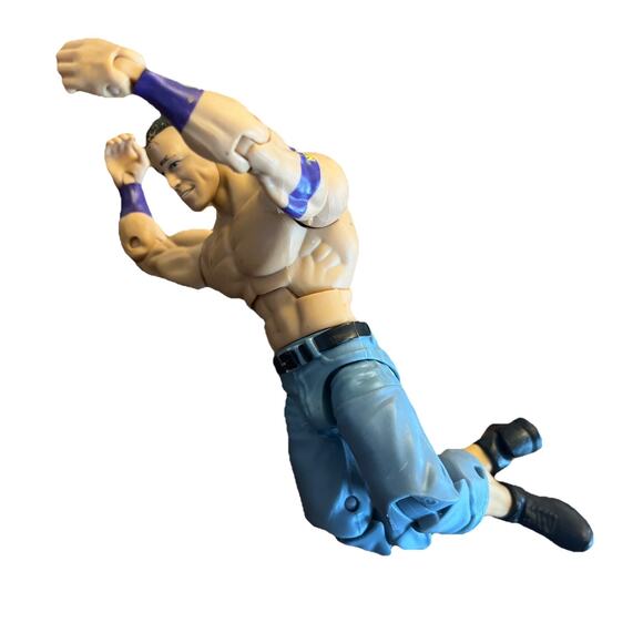 2010 Mattel WWE John Cena 6.5" Wrestling Action Figure Purple Wristband - Picture 2 of 9